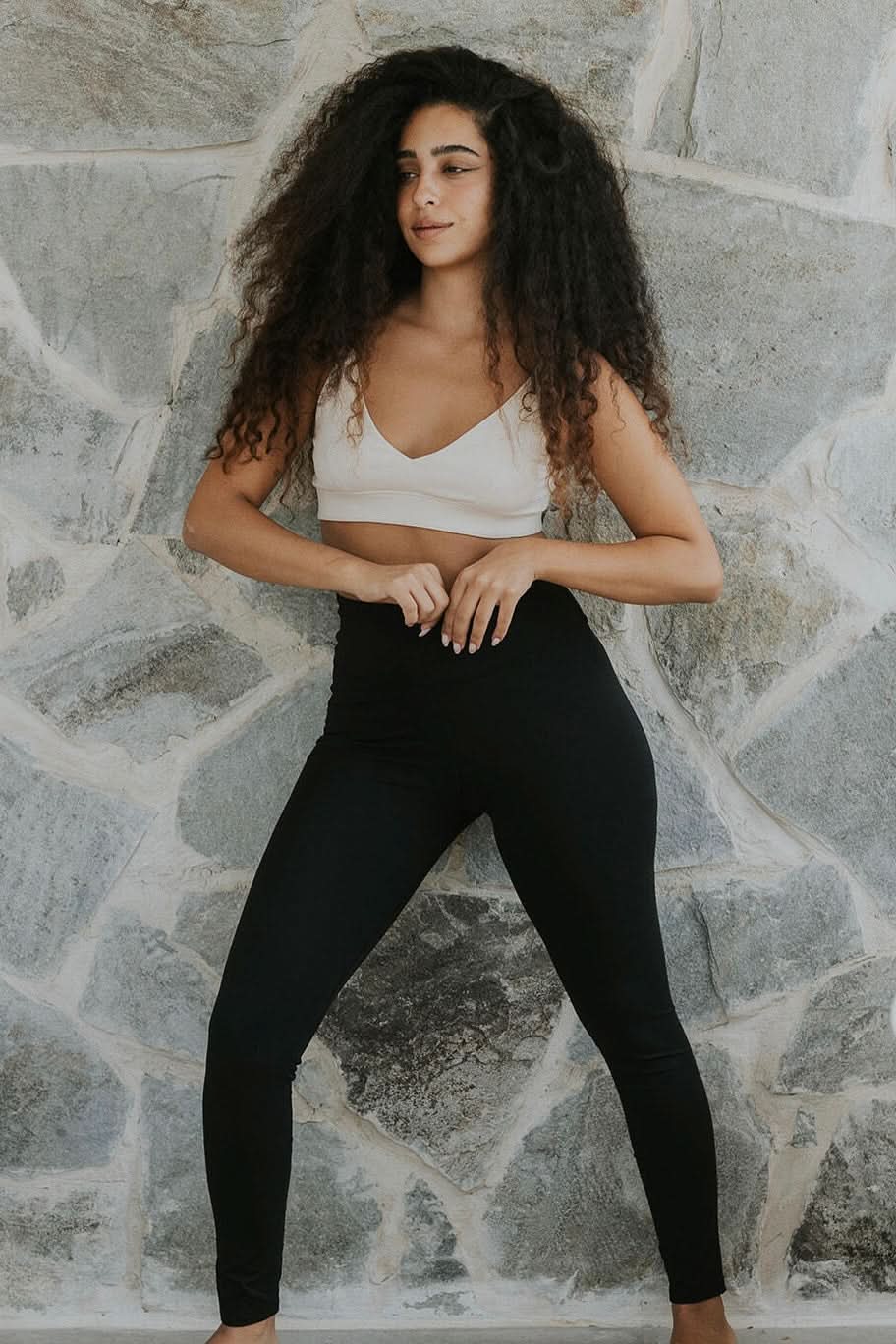 Long organic cotton tights