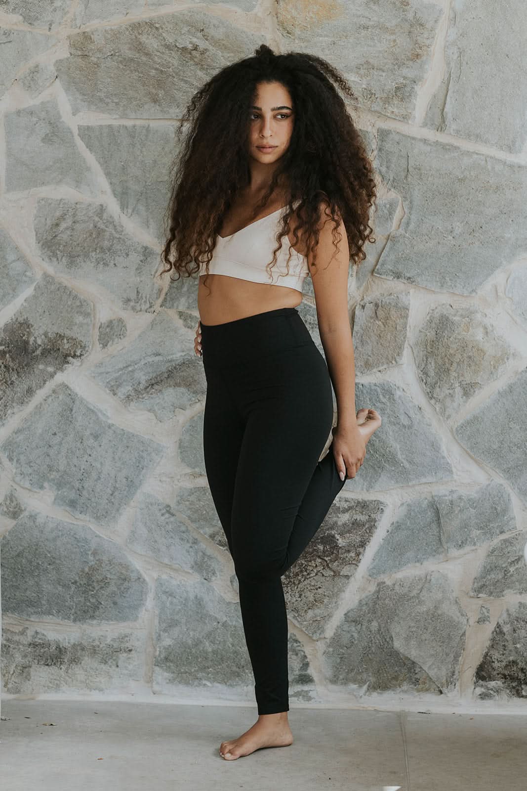 Long organic cotton tights