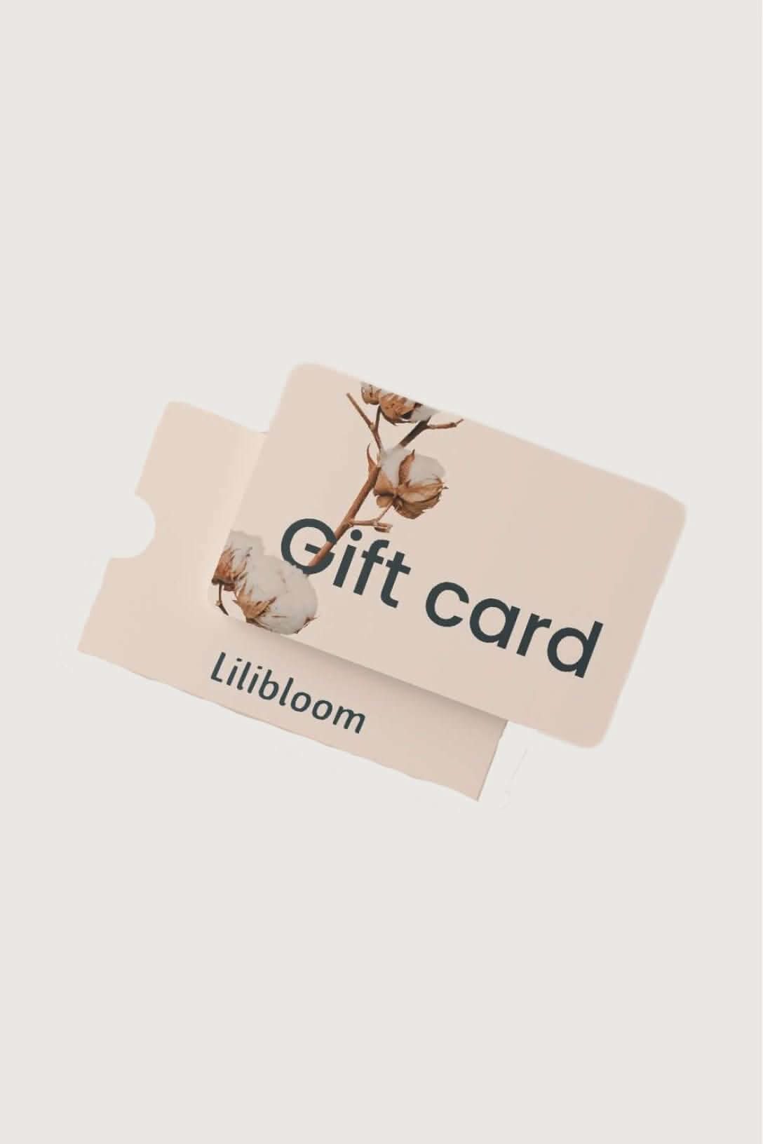 כרטיס מתנה ליליבלום