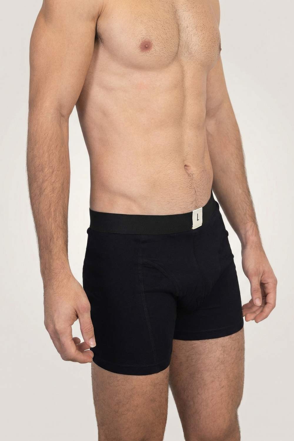 תחתוני בוקסר בריף לגברים בצבע שחור