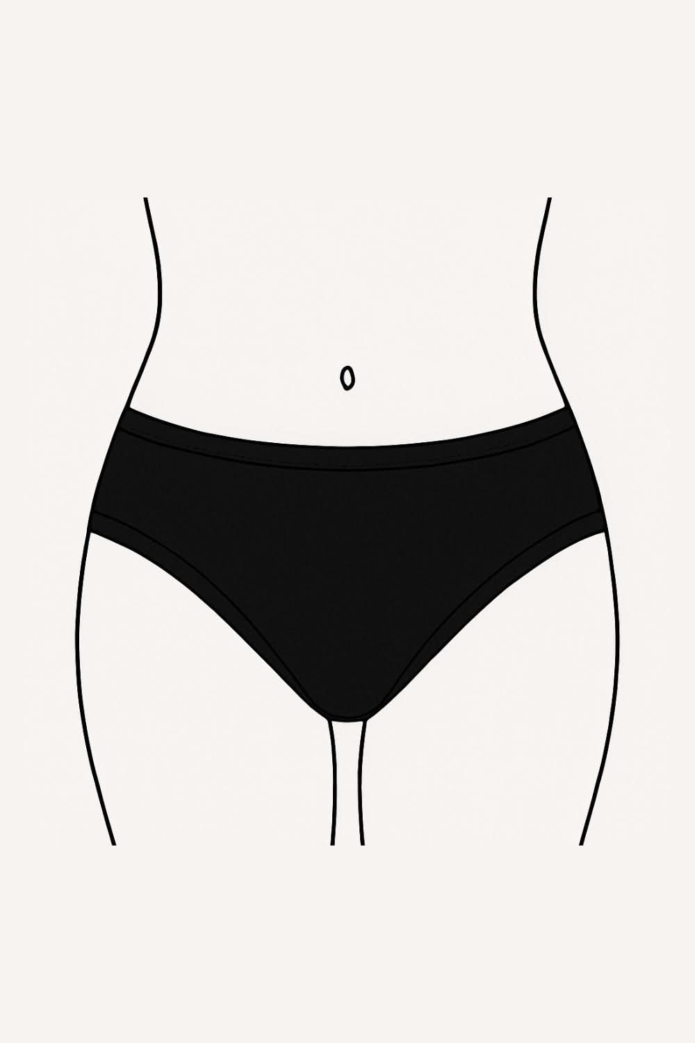 תחתוני מחזור שחורים לנערות