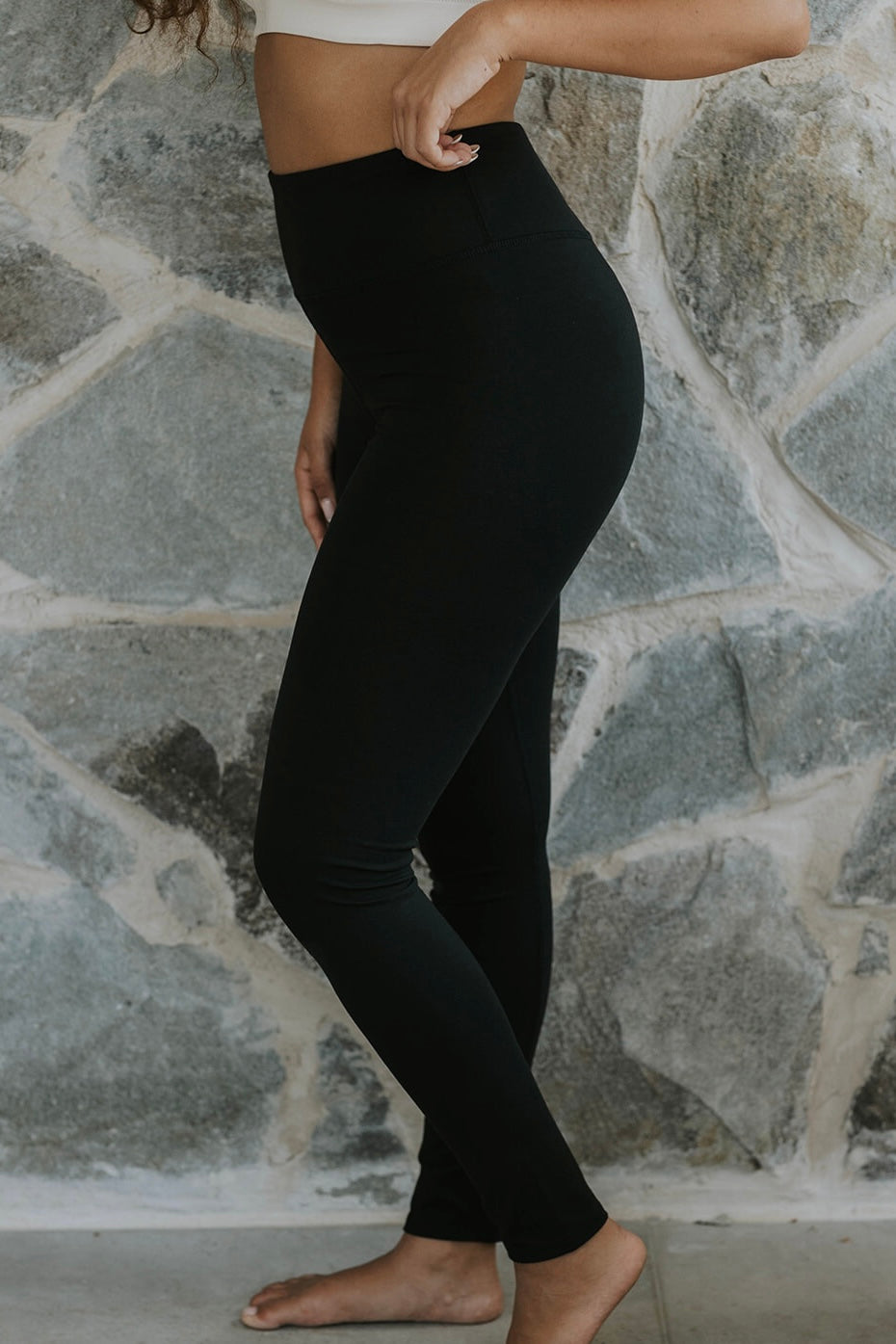 Long organic cotton tights