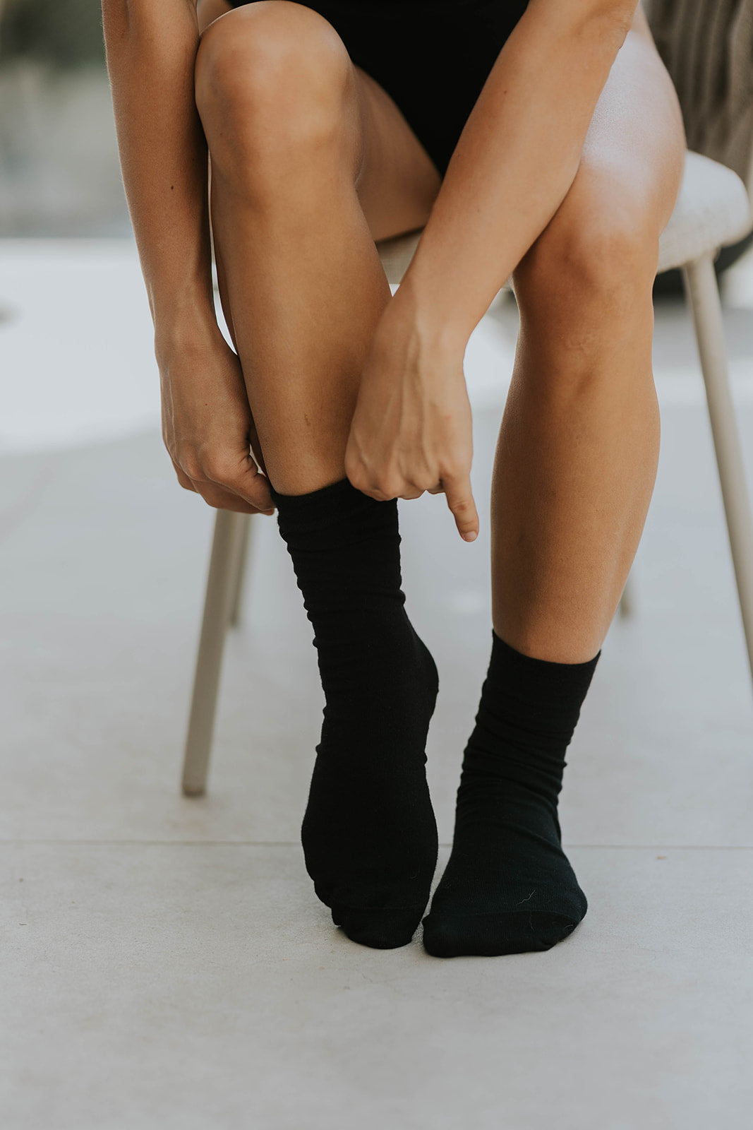 Bamboo high socks