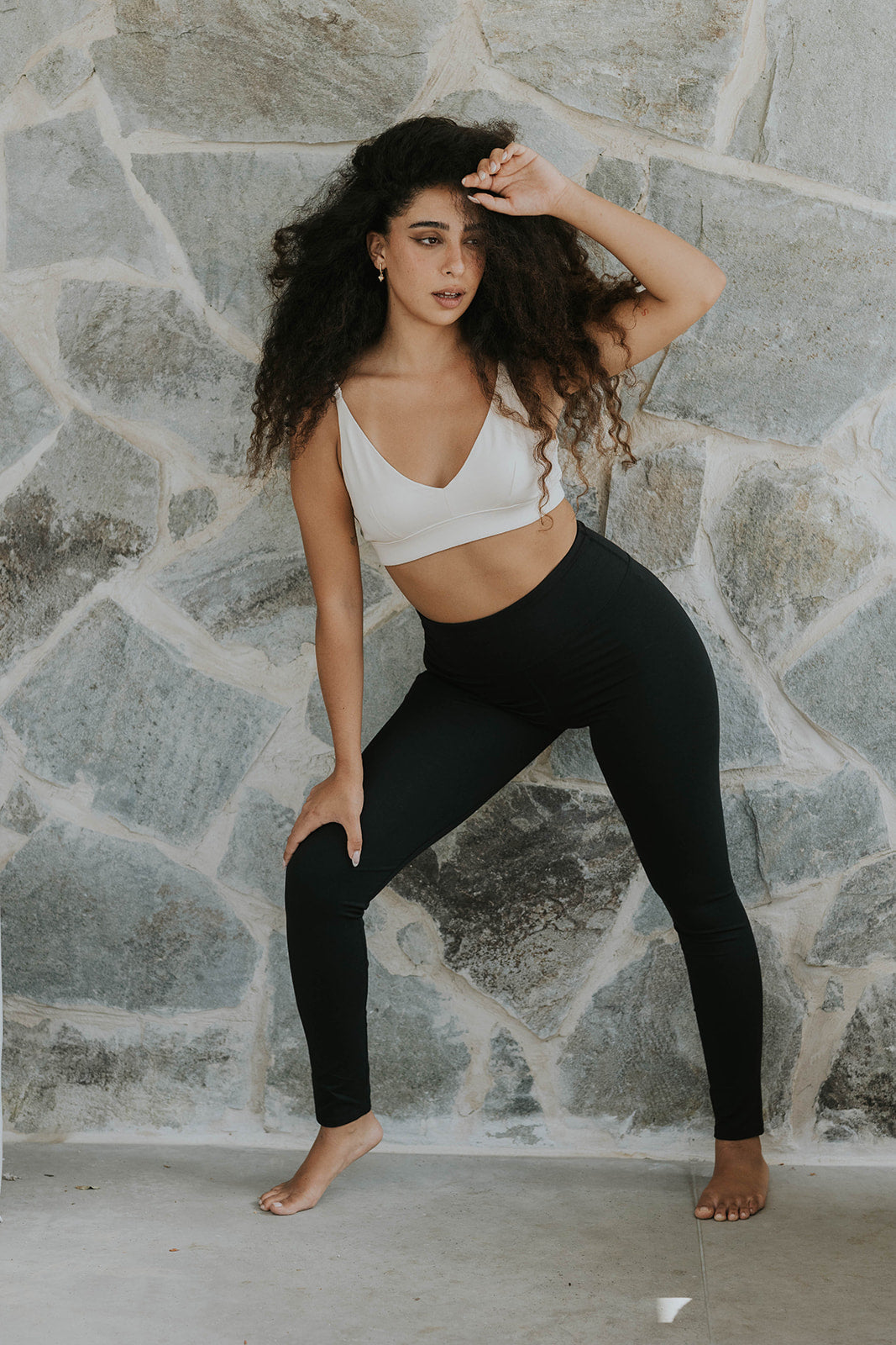 Long organic cotton tights